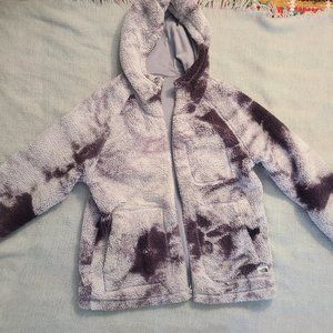 Purple Tie Dye sherpa Jacket